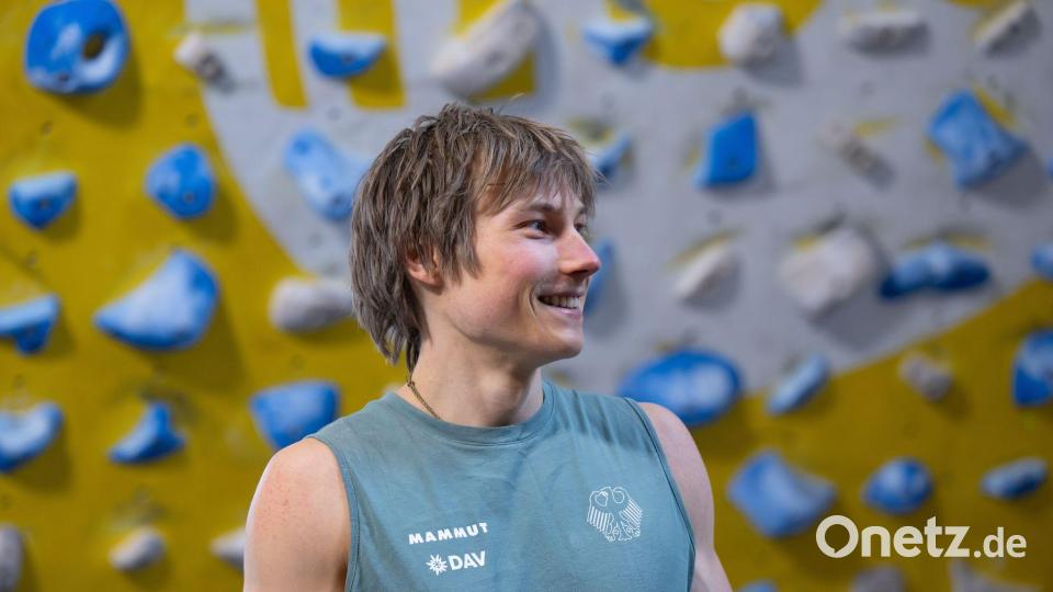 Kletterstar Alexander Megos bezeichnet sich inzwischen als 98 Prozent von der Magersucht geheilt. (Archivfoto) Bild: Sven Hoppe/dpa