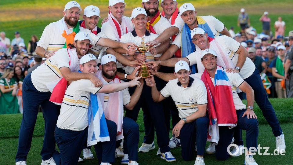 Europa gelang die Titelverteidigung im Ryder Cup. Bild: Seth Wenig/AP/dpa