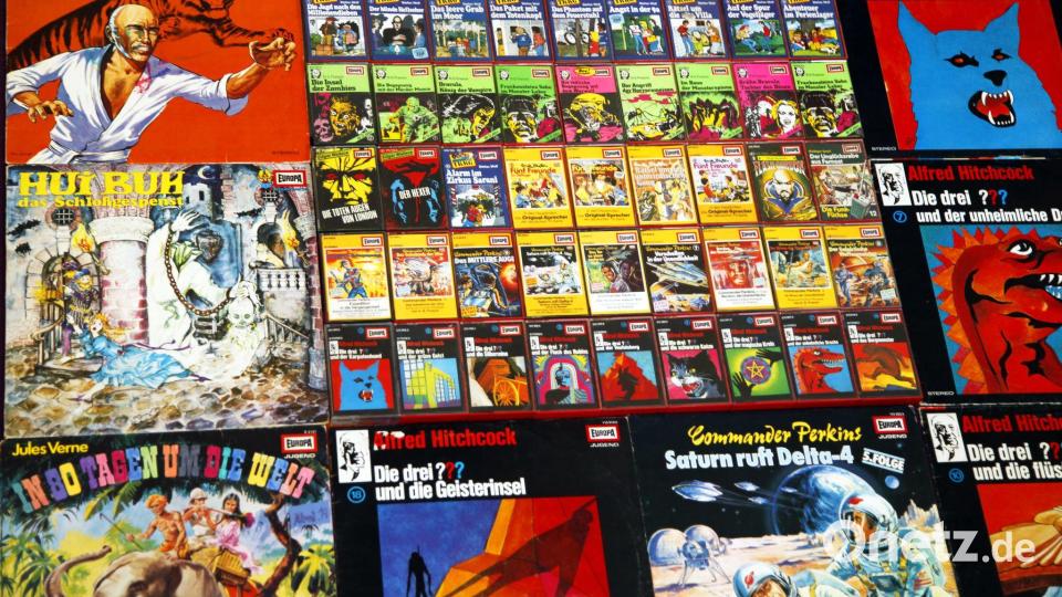 Die drei ???“, „TKKG“, „Fünf Freunde“, „Hui Buh“, „Hanni und Nanni“ und vieles, vieles mehr: Das sind Produktionen des Labels Europa. Bild: Christof Bock/dpa
