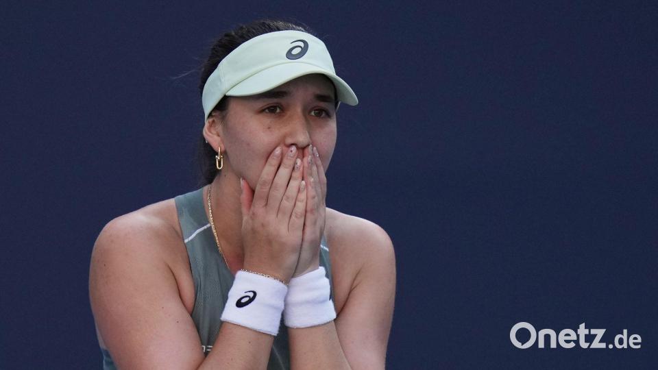 Eva Lys steht erstmals im Viertelfinale eines WTA-1000er-Turniers. Bild: Andy Wong/AP/dpa