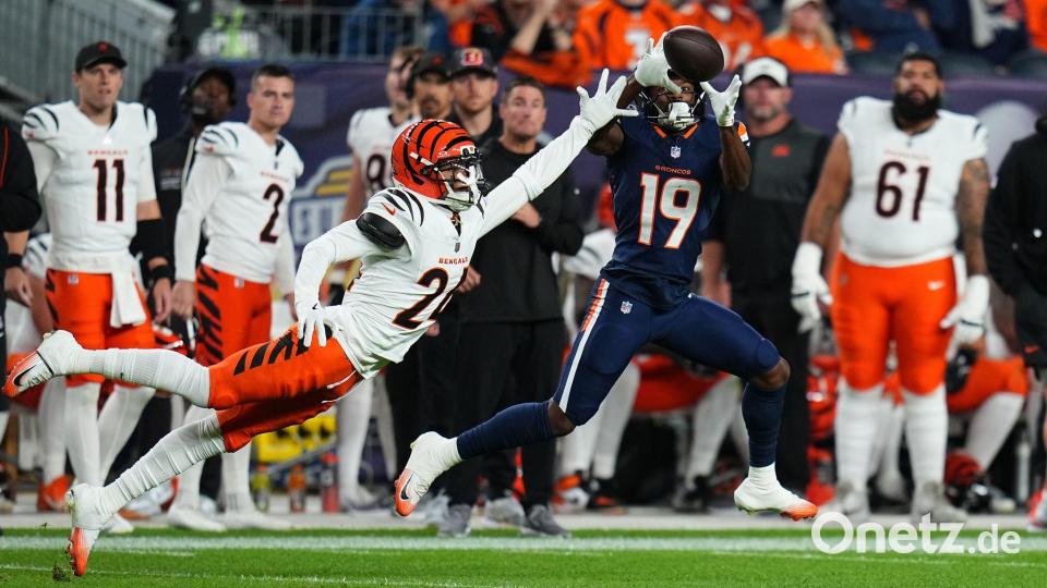 Die Bengals streckten sich gegen die Broncos vergeblich. Bild: Jack Dempsey/AP/dpa