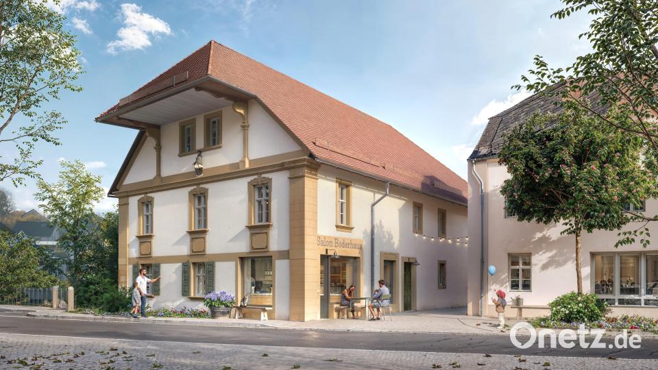 In der Visualisierung sind die Gedankengänge des Boderhausvereins für die künftige Ansicht des denkmalgeschützten Boderhauses schon weit fortgeschritten. Bild: do