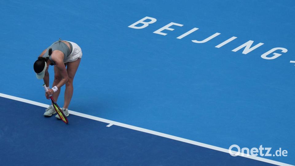 China Open in Peking: Eva Lys unterliegt Gauff im WTA-Viertelfinale. Bild: Andy Wong/AP/dpa