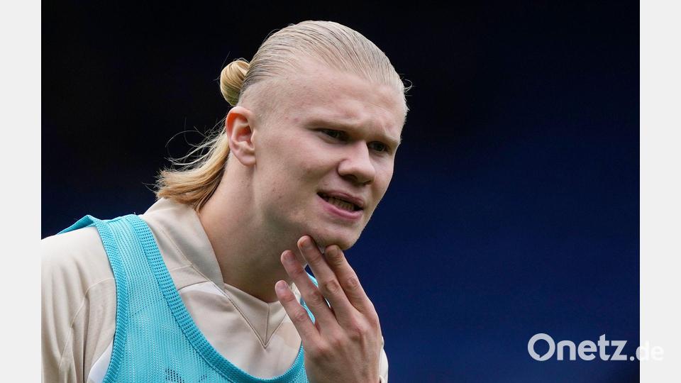 Erling Haaland denkt über seinen eigenen Tod nach. (Archivbild) Bild: Frank Augstein/AP/dpa