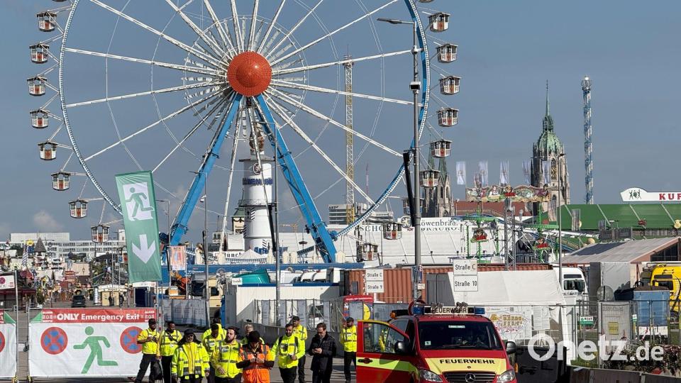 Oktoberfest in München bleibt nach Bombendrohung vorerst geschlossen. Bild: Christof Rührmair/dpa