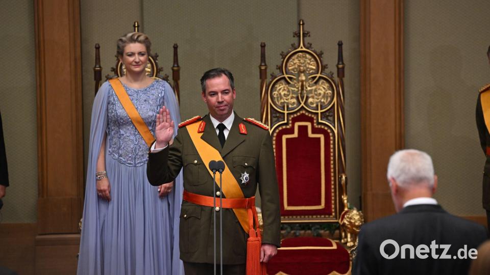 Guillaume legt Eid als neuer Großherzog von Luxemburg ab Bild: Harald Tittel/dpa