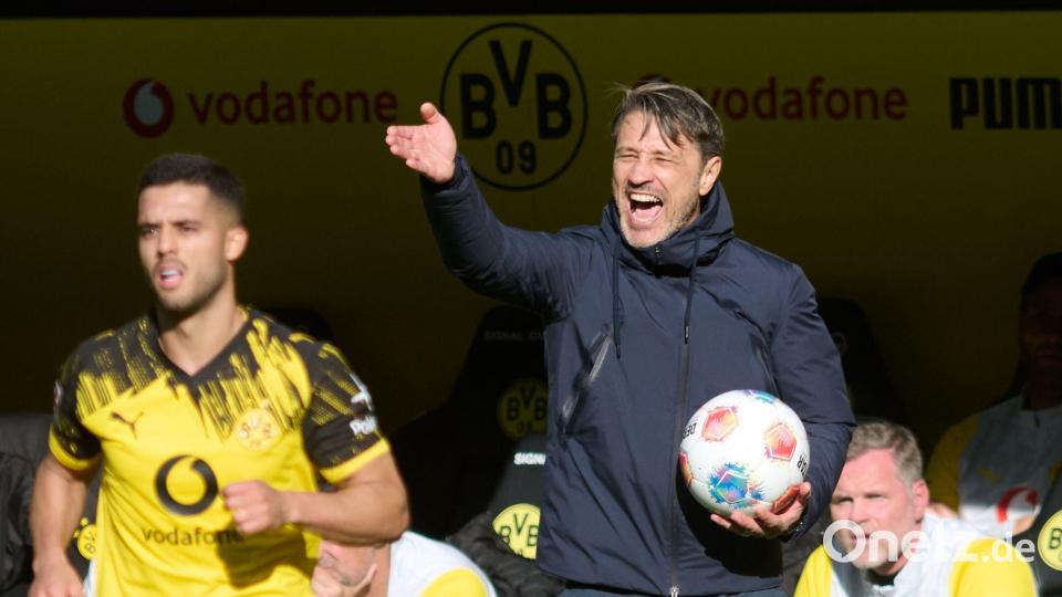 BVB-Coach Niko Kovac ärgert sich über den verpassten Sieg. Bild: Bernd Thissen/dpa