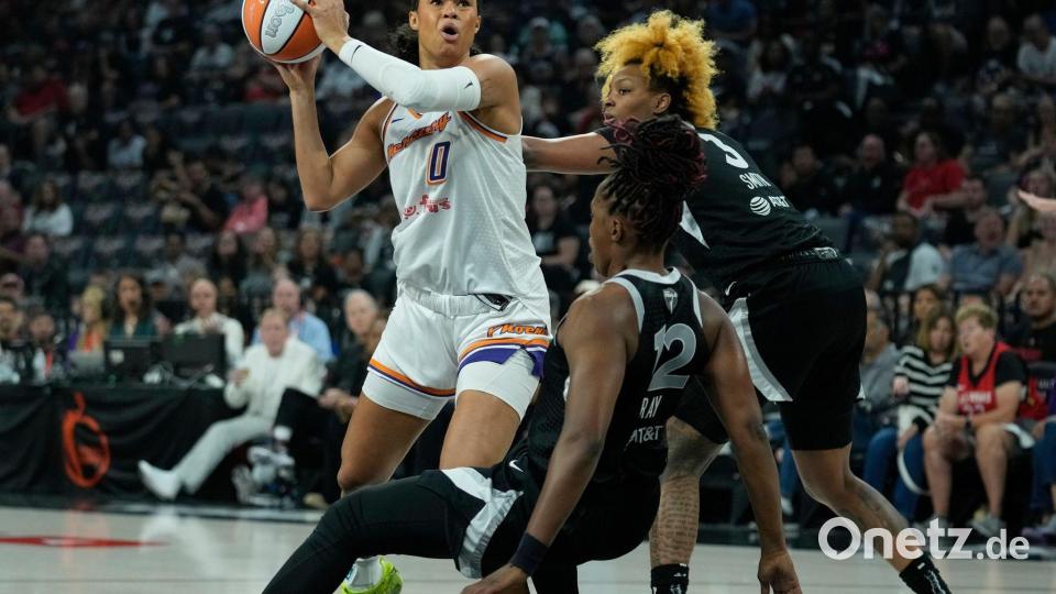 Satou Sabally kam im ersten Finalspiel auf 19 Punkte. Bild: John Locher/AP/dpa