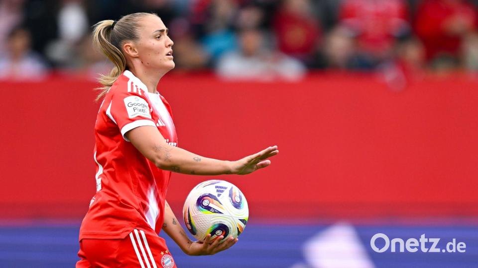Flach spielen, hoch gewinnen: Bayerns Georgia Stanway. Bild: Sven Hoppe/dpa