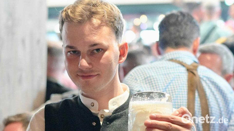 Sean Riesewell war das erste Mal auf der Wiesn. Bild: dpa