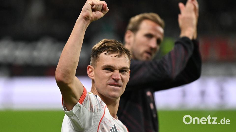 Joshua Kimmich schwärmte von Teamkollege Luis Díaz. Bild: Arne Dedert/dpa
