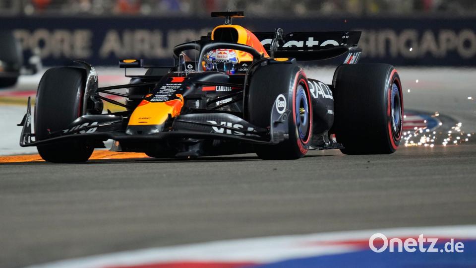 Max Verstappen muss weiter auf seinen ersten Singapur-Sieg warten. Bild: Vincent Thian/AP/dpa