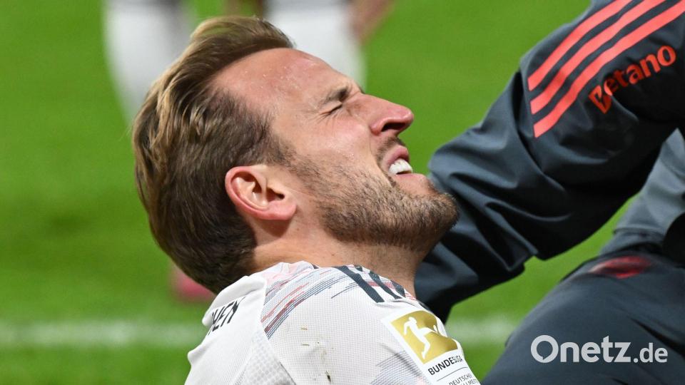 Stürmer-Star Harry Kane gab schnell Entwarnung - und sorgte für einen Bundesliga-Rekord. Bild: Arne Dedert/dpa
