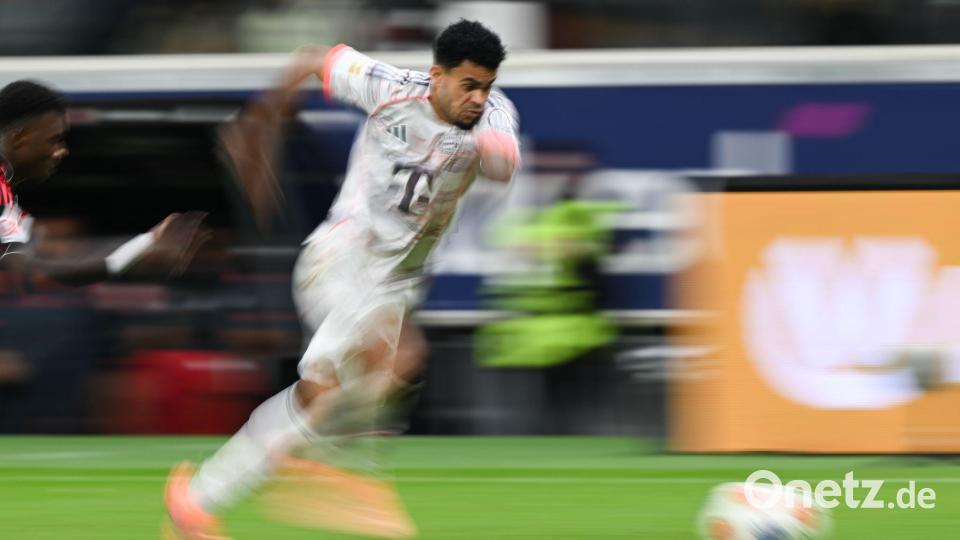 Bayern-Stürmer Luiz Díaz war der Matchwinner beim 3:0 in Frankfurt. Bild: Arne Dedert/dpa