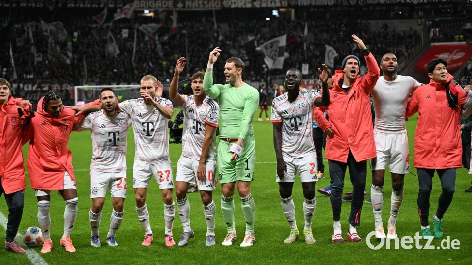 Die Bayern feierten bei Eintracht Frankfurt den nächsten dominanten Erfolg. Bild: Arne Dedert/dpa