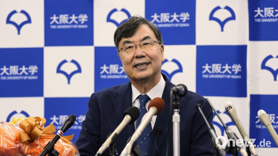 Shimon Sakaguchi von der Universität Osaka in Japan hat den Nobelpreis für Medizin bekommen. Bild: Shohei Miyano/Kyodo News/AP/dpa