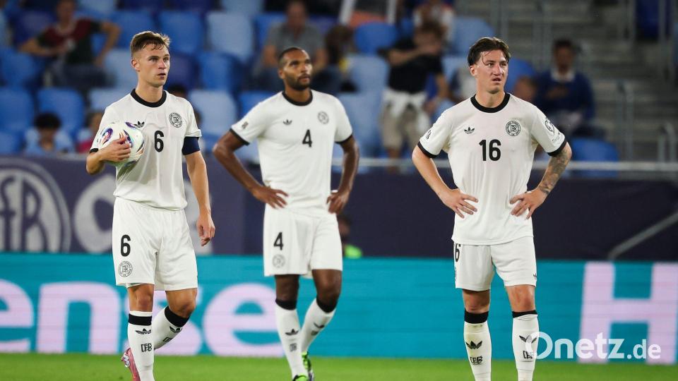 Müssen noch länger um die WM zittern: Joshua Kimmich. (Archivbild) Bild: Christian Charisius/dpa