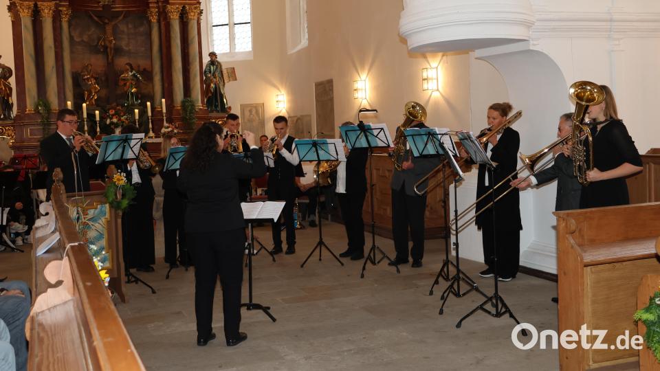 Auch in Teilensembles unter der Leitung von Helena Goldbach brillieren die Bläserinnen und Bläser. Bild: rpp