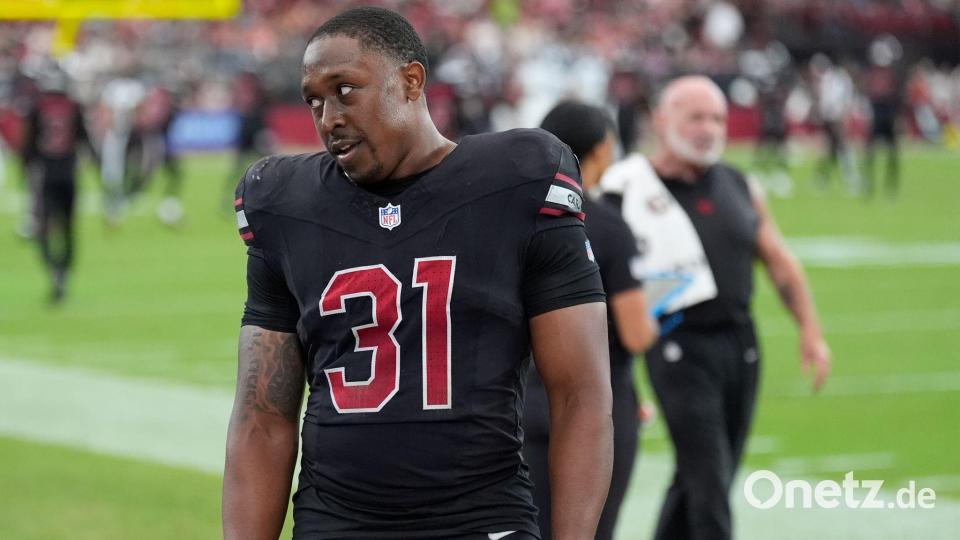 Sein verpatzter Touchdown war Auslöser einer Kettenreaktion für die Cardinals: Emari Demercado. Bild: Ross D. Franklin/AP/dpa