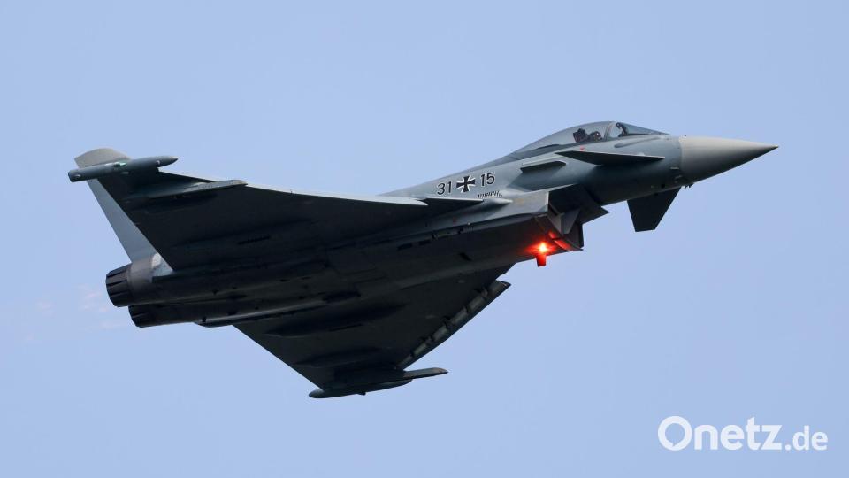 Grünes Licht für 20 neue Kampfjets im Wert von 3,75 Milliarden Euro. (Archivbild) Bild: Christoph Reichwein/dpa