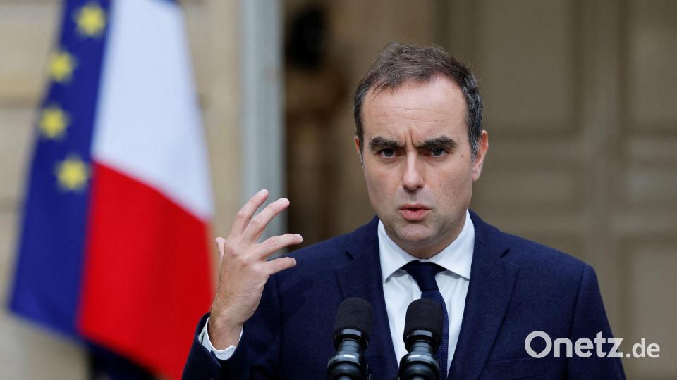 Lecornu ist verhalten optimistisch, dass er eine Lösung für die Regierungskrise findet Bild: Stephanie Lecocq/Reuters Pool/AP/dpa