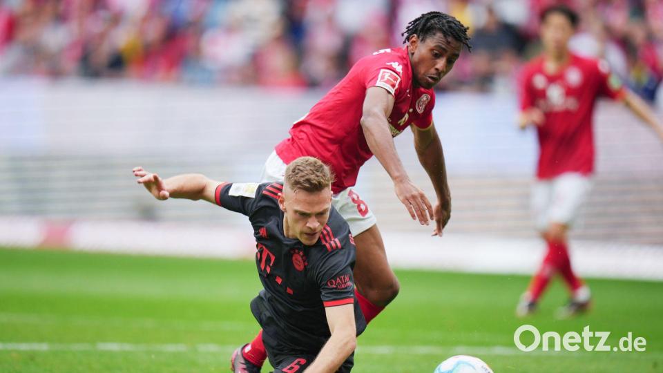 Mit DFB-Kapitän Kimmich hatte es Barreiro schon in Mainz zu tun. (Archivbild) Bild: Thomas Frey/dpa