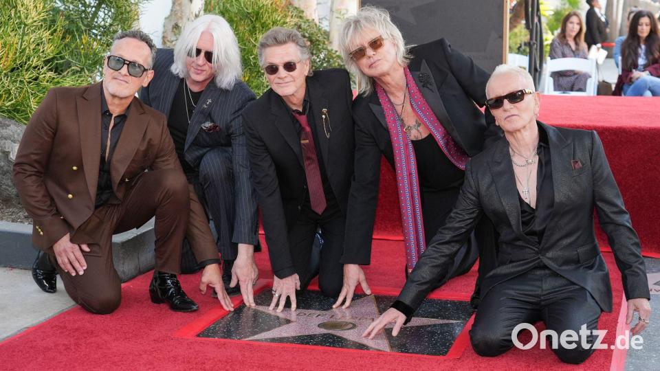 Die Rocker von Def Leppard haben nun in Hollywood einen festen Platz. Bild: Chris Pizzello/Invision/AP/dpa