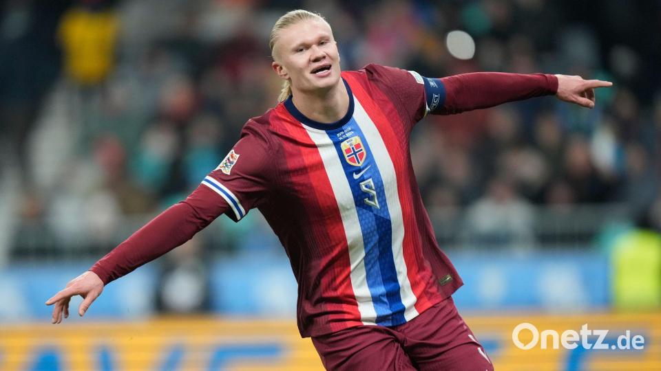 Norwegen mit Superstar Erling Haaland hat beste WM-Chancen. Bild: Darko Bandic/AP/dpa