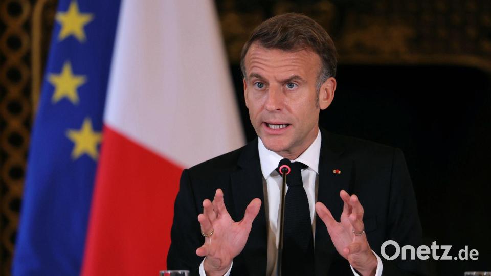 Macron berät mit den Parteispitzen über einen Ausweg aus der Regierungskrise (Archivbild). Bild: POOL/Pool AFP/AP/dpa