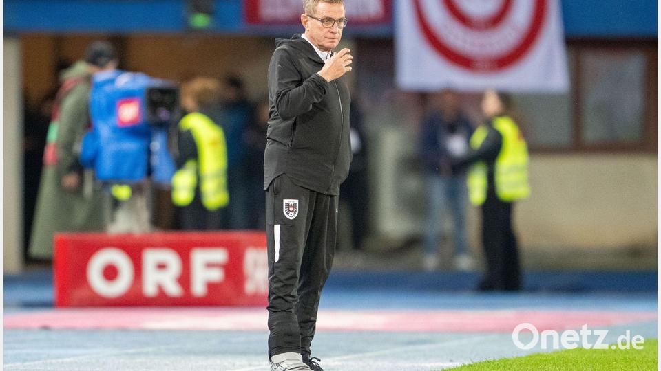 Ralf Rangnick feierte einen Sieg mit Österreich. Bild: Georg Hochmuth/APA/dpa