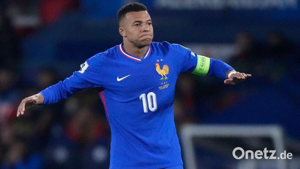 Superstar Kylian Mbappe traf zur 1:0-Führung für Frankreich. Bild: Michel Euler/AP/dpa
