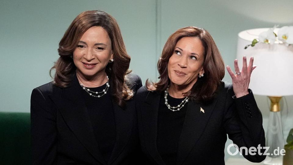 2024 spielte Präsidentschaftskandidatin Kamala Harris sich selbst. Bild: Jacquelyn Martin/AP/dpa