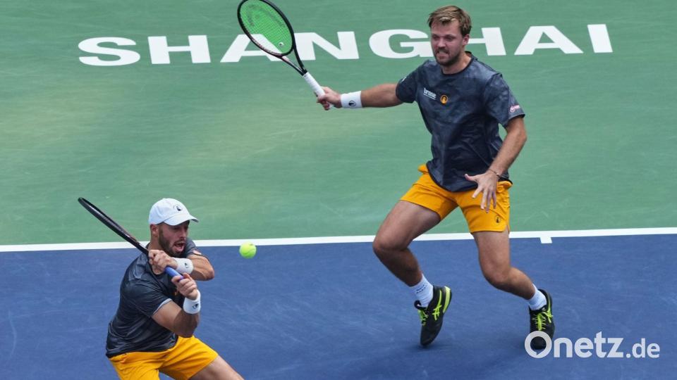 Tim Pütz und Kevin Krawietz gewinnen ihren ersten Masters-Titel als Team. Bild: Andy Wong/AP/dpa