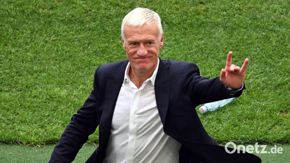 Adieu: Didier Deschamps verabschiedet sich nach der WM im kommenden Jahr. (Archivbild) Bild: Marijan Murat/dpa