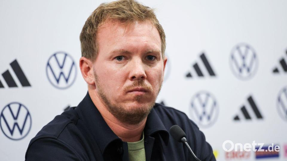 Bundestrainer Julian Nagelsmann ist davon überzeugt, dass es die U21 gegen Nordirland besser macht. Bild: Christian Charisius/dpa