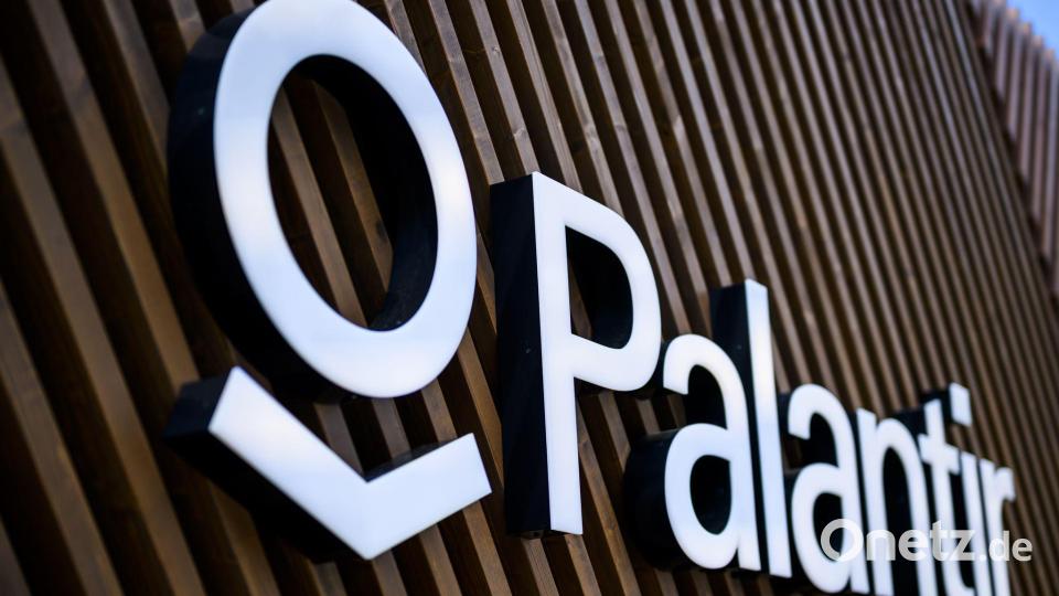 Der Hersteller der Software, Palantir, ist in Deutschland politisch umstritten. (Archivbild) Bild: Gian Ehrenzeller/KEYSTONE/dpa
