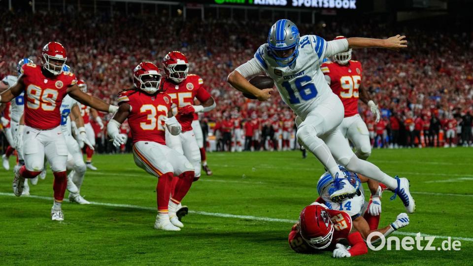 Die Kansas City Chiefs meldeten sich gegen die Detroit Lions eindrucksvoll zurück. Bild: Charlie Riedel/AP/dpa