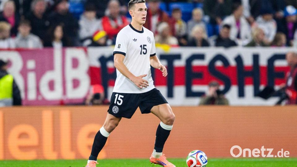 Nico Schlotterbeck am Ball bei seinem Länderspiel-Comeback gegen Luxemburg. Bild: Tom Weller/dpa