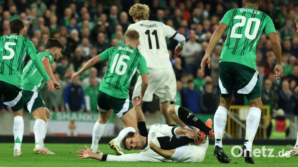 Es ging hart zur Sache in Belfast. Bild: Christian Charisius/dpa