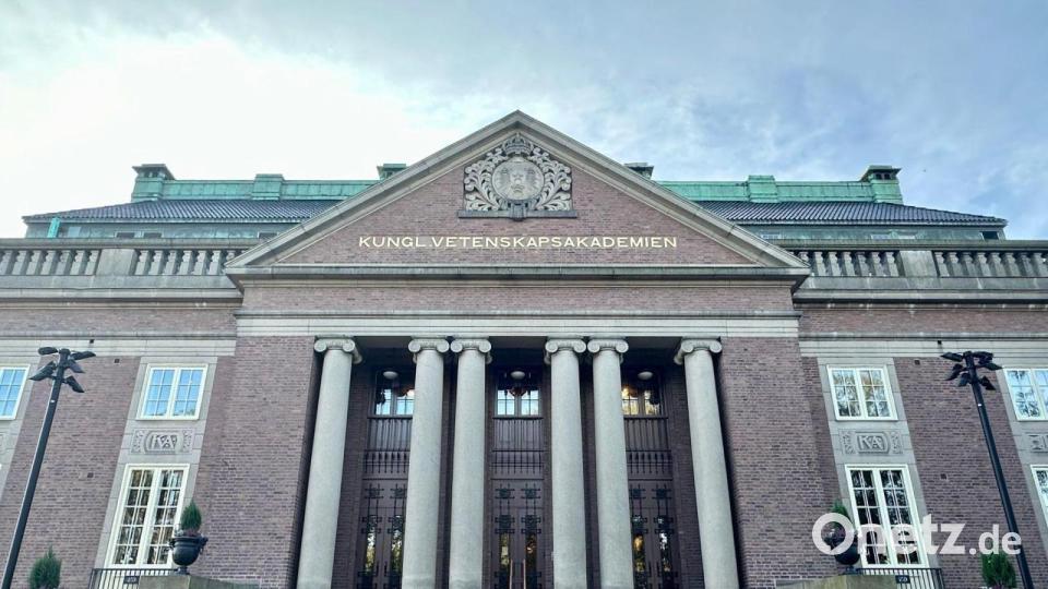 In der Königlich-Schwedischen Akademie der Wissenschaften sind die letzten Nobelpreisträger des Jahres verkündet worden. (Archivbild) Bild: Steffen Trumpf/dpa