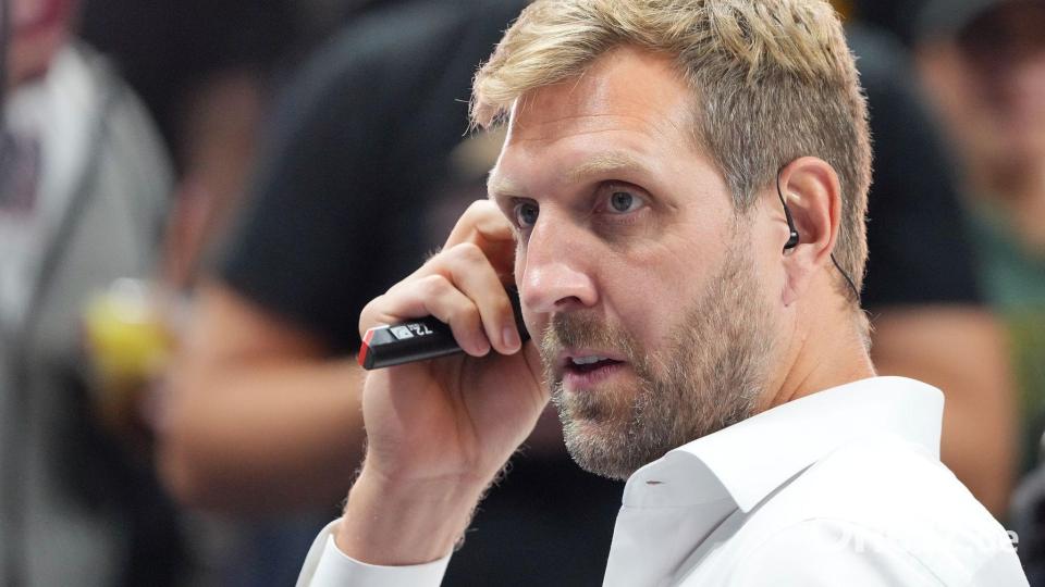 Basketball-Ikone Nowitzki wird künftig häufiger das Mikrofon in der Hand haben. (Archivbild) Bild: Soeren Stache/dpa