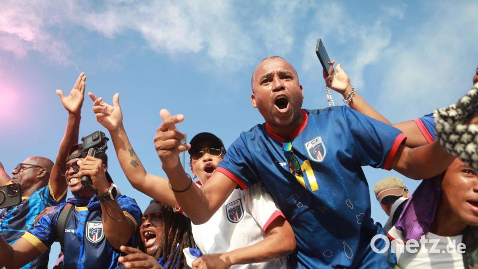 Kap Verde feiert die WM-Premiere. Bild: Cristiano Barbosa/AP/dpa