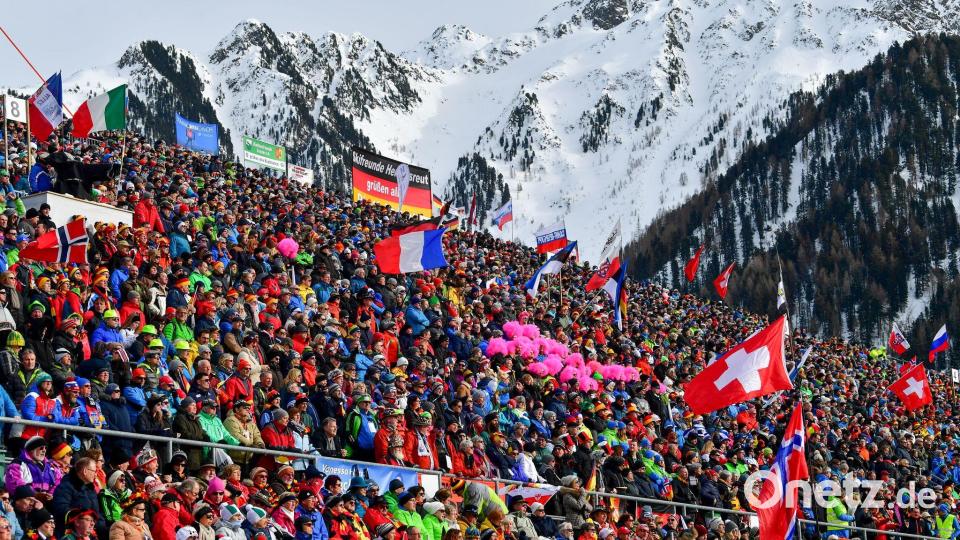 Werden auch in Zukunft die Biathlon-Stadien voll sein? (Archivbild) Bild: Hendrik Schmidt/dpa