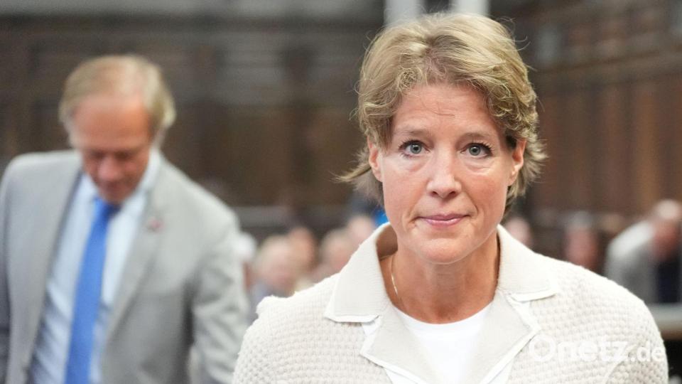 Christina Block ist in dem Prozess eine von sieben Angeklagten. Bild: Marcus Brandt/dpa Pool/dpa