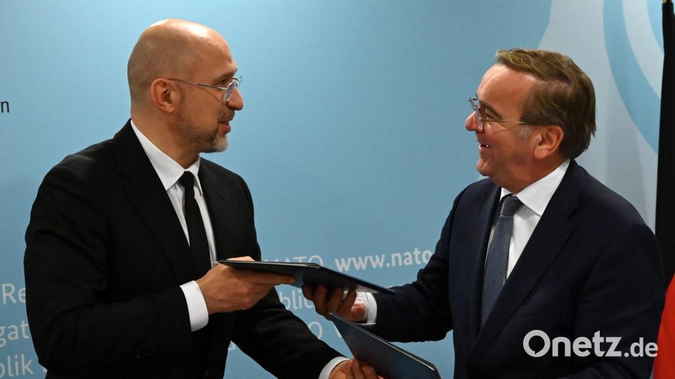 Die Ukraine und Deutschland wollen enger im Rüstungsbereich kooperieren. Bild: Ansgar Haase/dpa