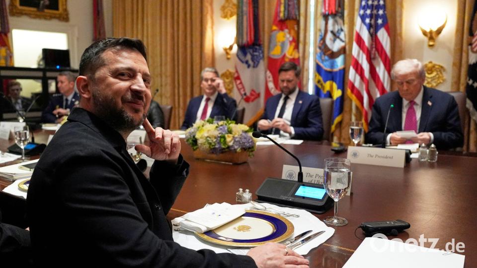 Hofft auf Tomahawks: Der ukrainische Präsident Wolodymyr Selenskyj. Bild: Alex Brandon/AP/dpa