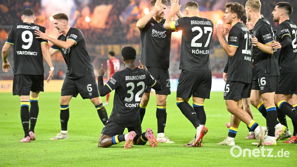 Erster Erfolg für Braunschweig nach vier sieglosen Spielen. Bild: Anke Waelischmiller/dpa