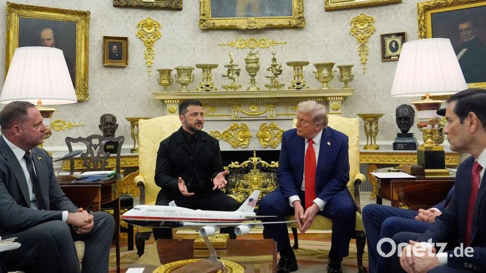 Trump und Selenskyj treffen sich an diesem Freitag erneut im Weißen Haus. (Archivbild) Bild: Julia Demaree Nikhinson/AP/dpa