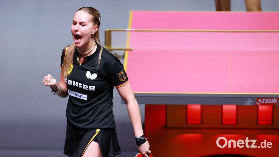Im EM-Halbfinale: Annett Kaufmann und das deutsche Tischtennis-Team eilen bei der EM in Zadar von Sieg zu Sieg. Bild: Liu Xu/XinHua/dpa