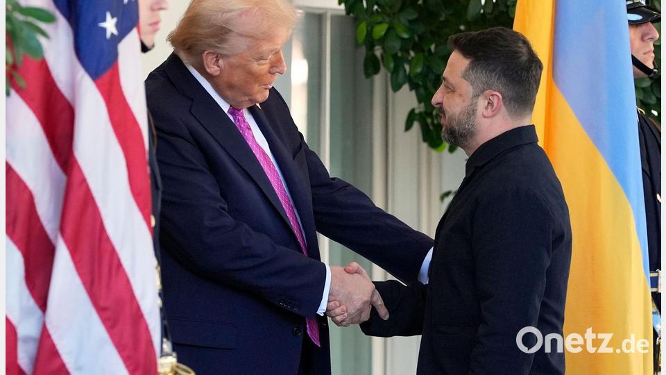 Trump appelliert an Russland und die Ukraine. Bild: Alex Brandon/AP/dpa